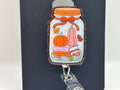 Cozy Autumn Reads Mason Jar Glitter Badge Reel
