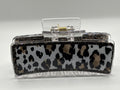 Black and Gold Leopard Print Claw Clip