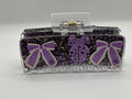 Purple Bow Claw Clip