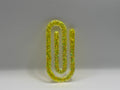 Neon Yellow Paperclip