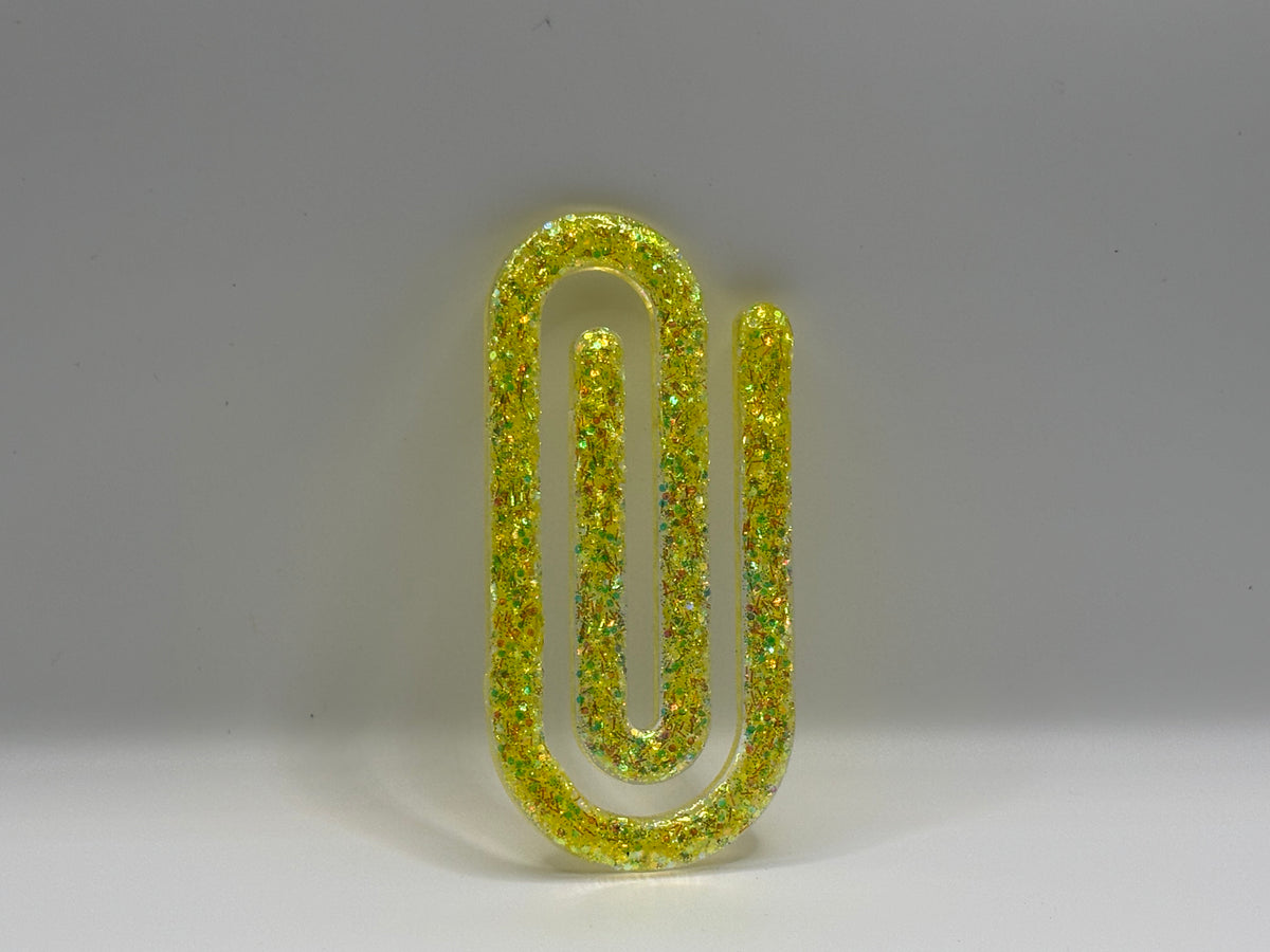 Neon Yellow Paperclip