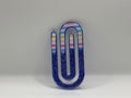 Purple Striped Paperclip