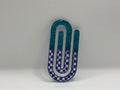 Green Checkered Paperclip