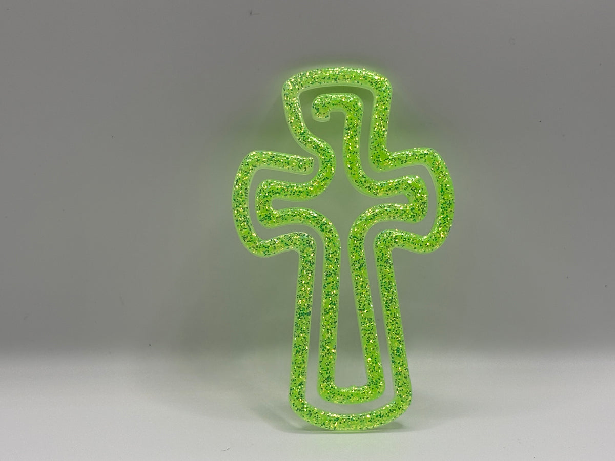 Lime Green Cross