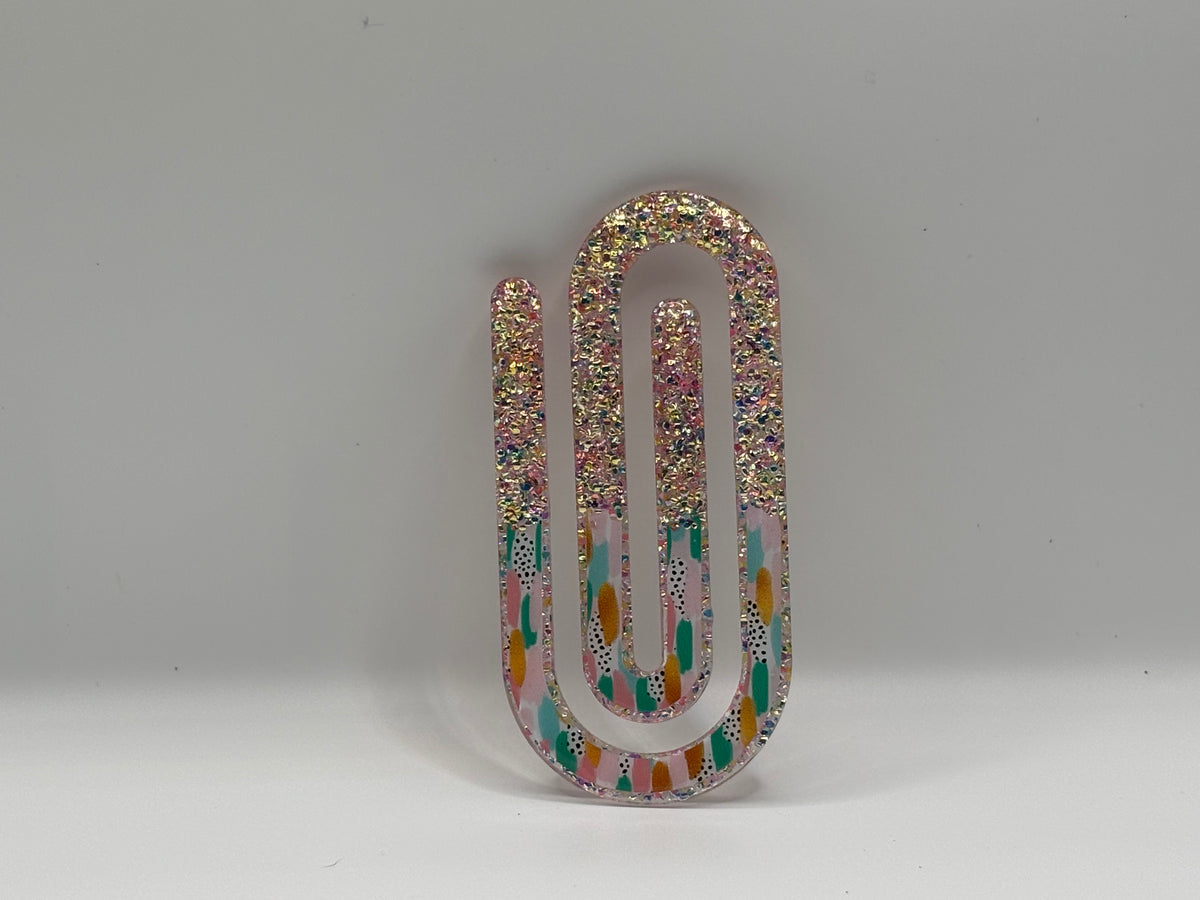 Gold Brushstrokes Paperclip