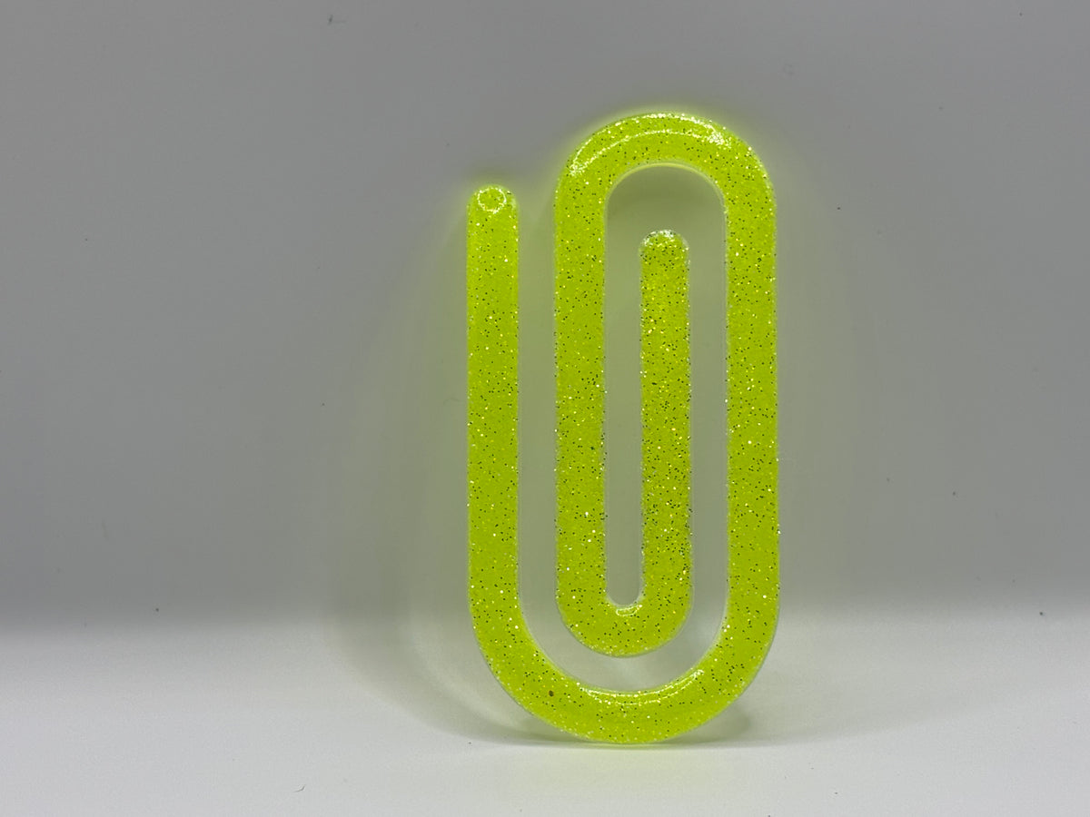 Neon Green Paperclip