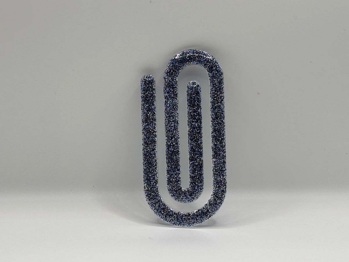 Purple & Silver Paperclip