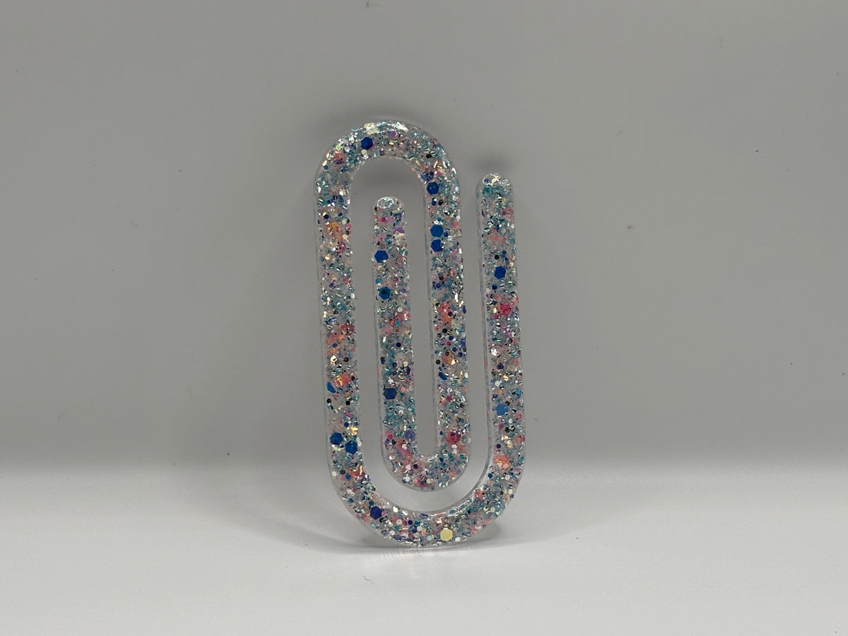 Silver & Blue Paperclip