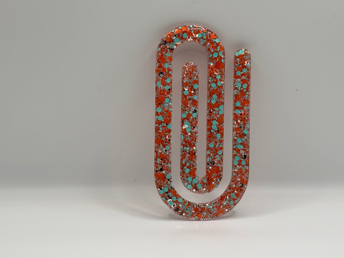 Orange & Blue Paperclip