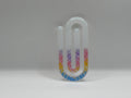 White & Multi Color Print Paperclip