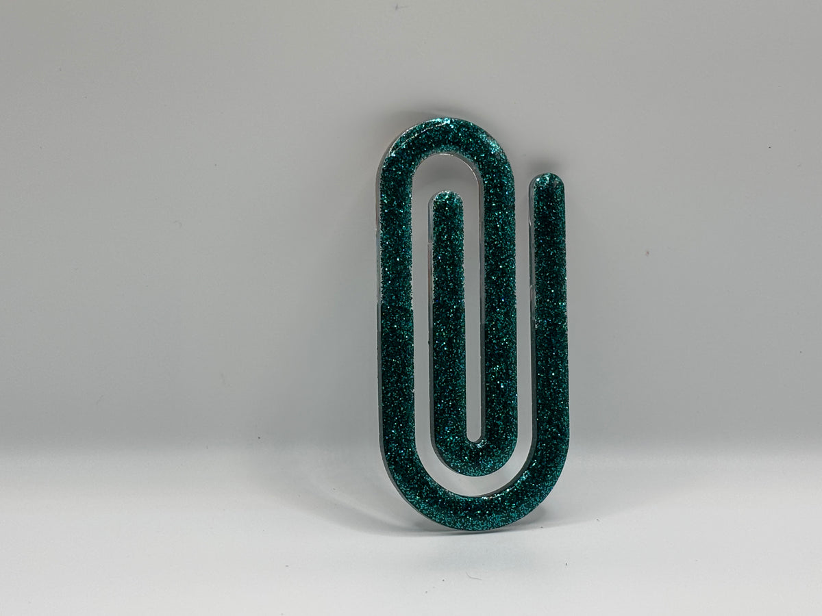 Dark Teal Paperclip