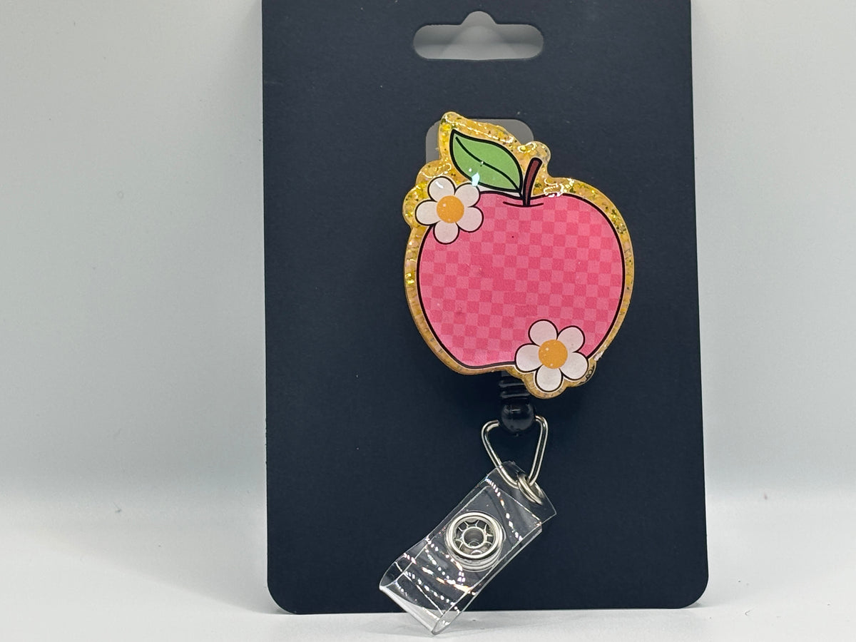 Sweet Teacher Apple Badge Reel