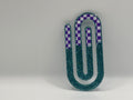 Teal Checkmate Paperclip