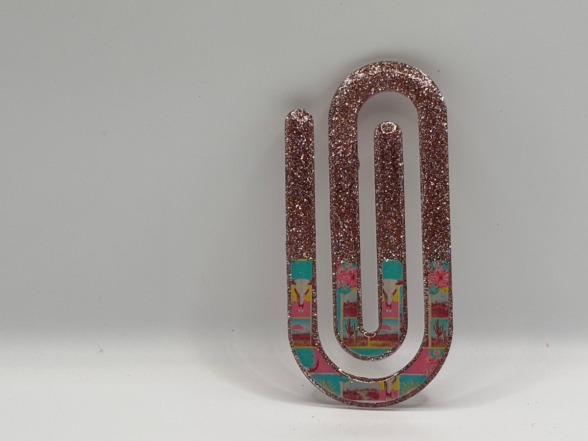 Desert Rose Sparkle Paperclip