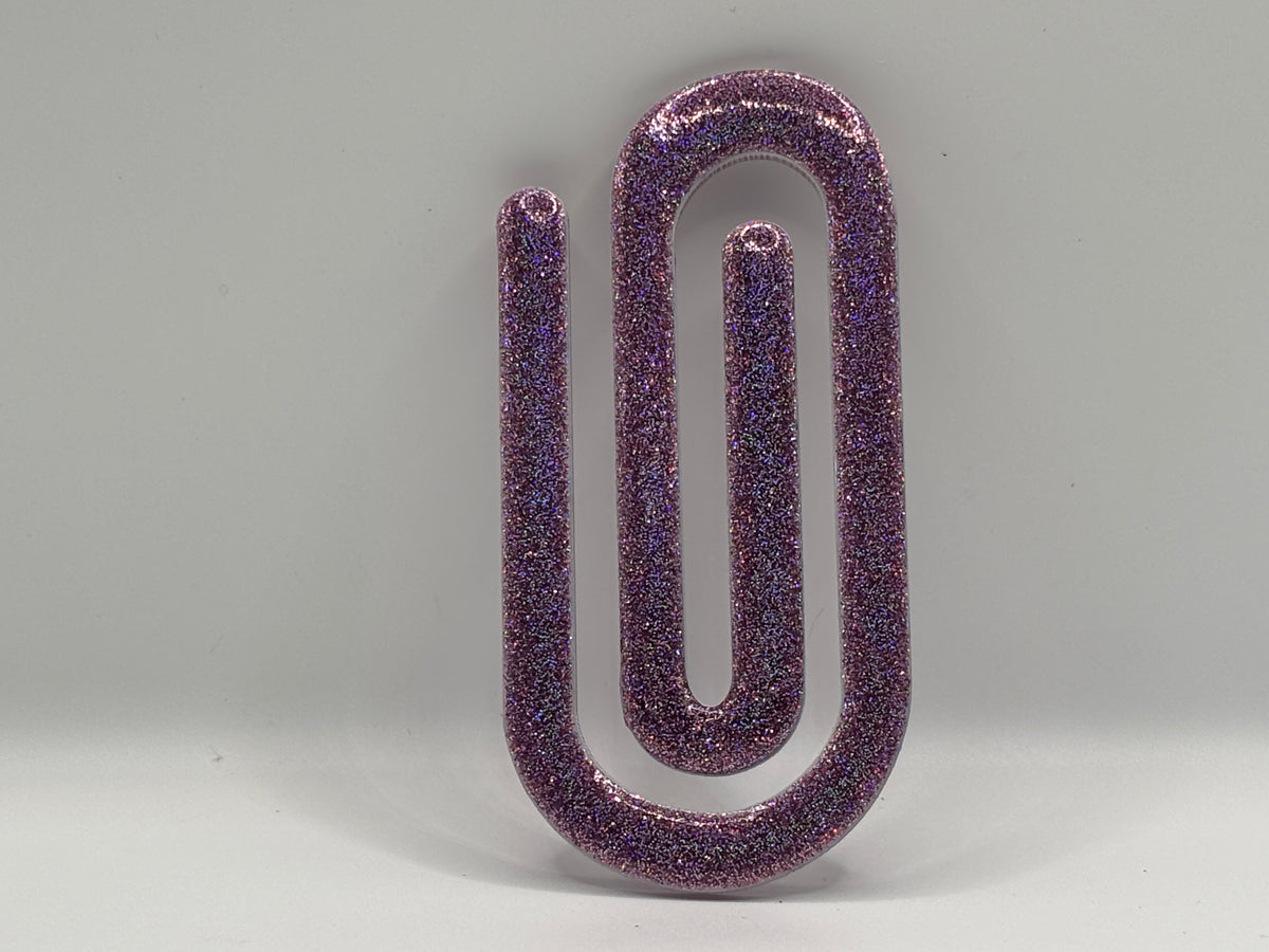 Purple Stardust Paperclip