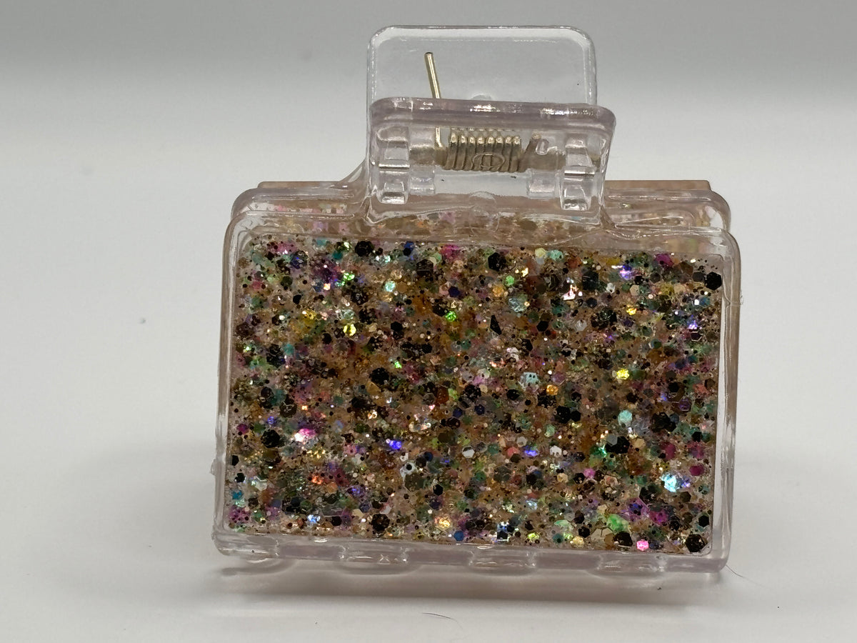 Champagne Confetti Hair Claw