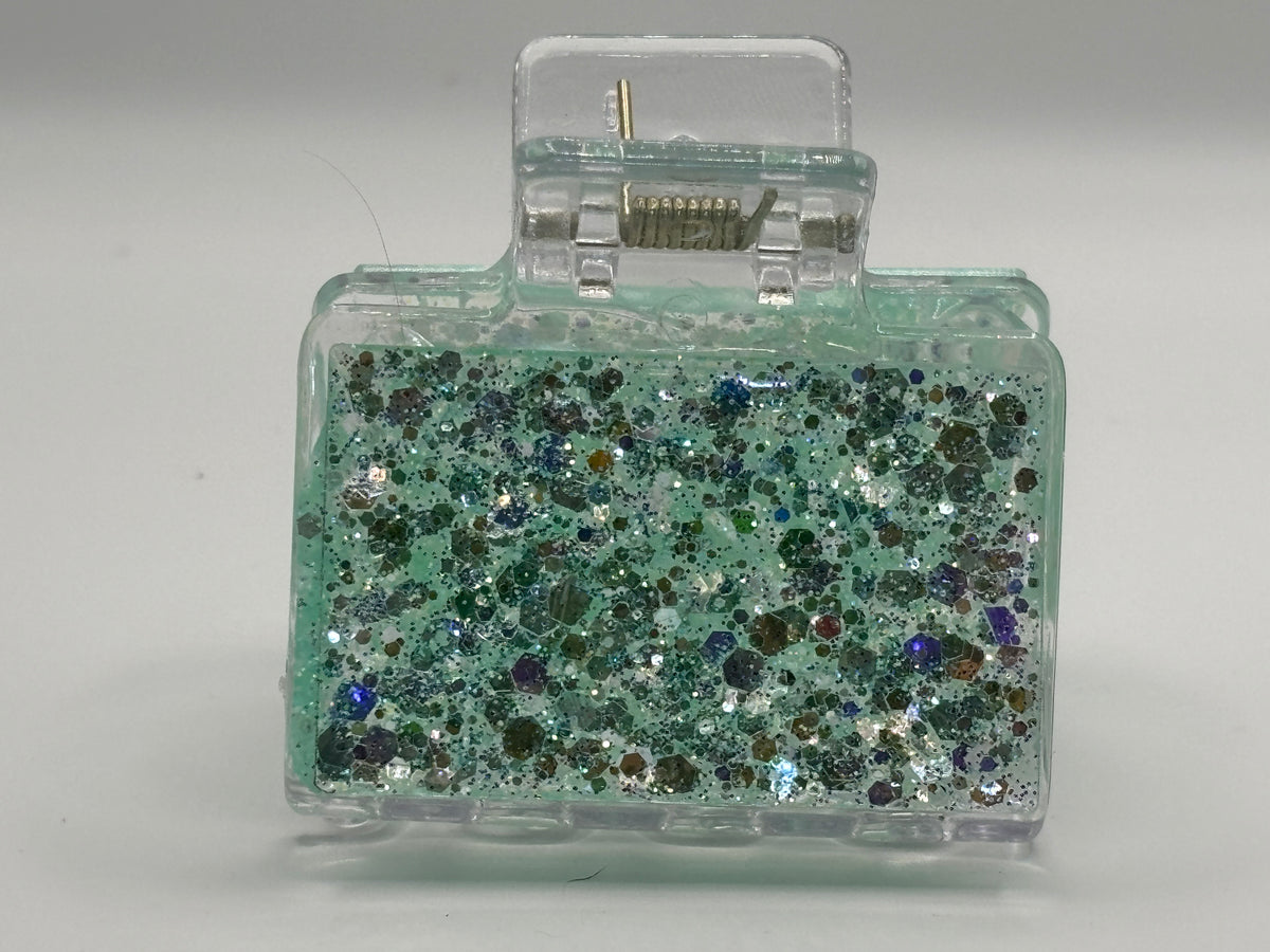 Mint Julep Sparkle Hair Claw