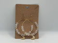 Moonlight Sparkle Beaded Hoop
