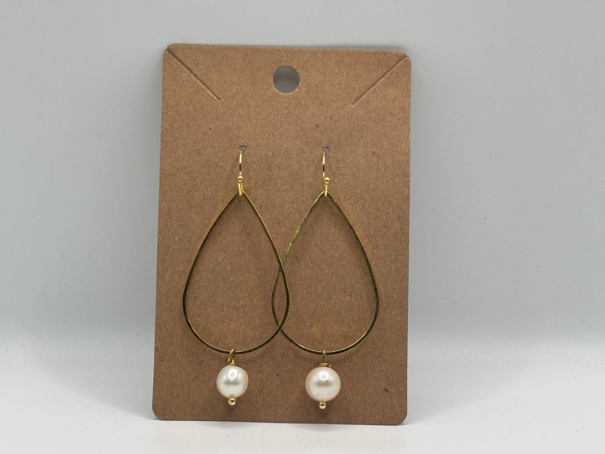 Golden Grace Pearl Teardrop