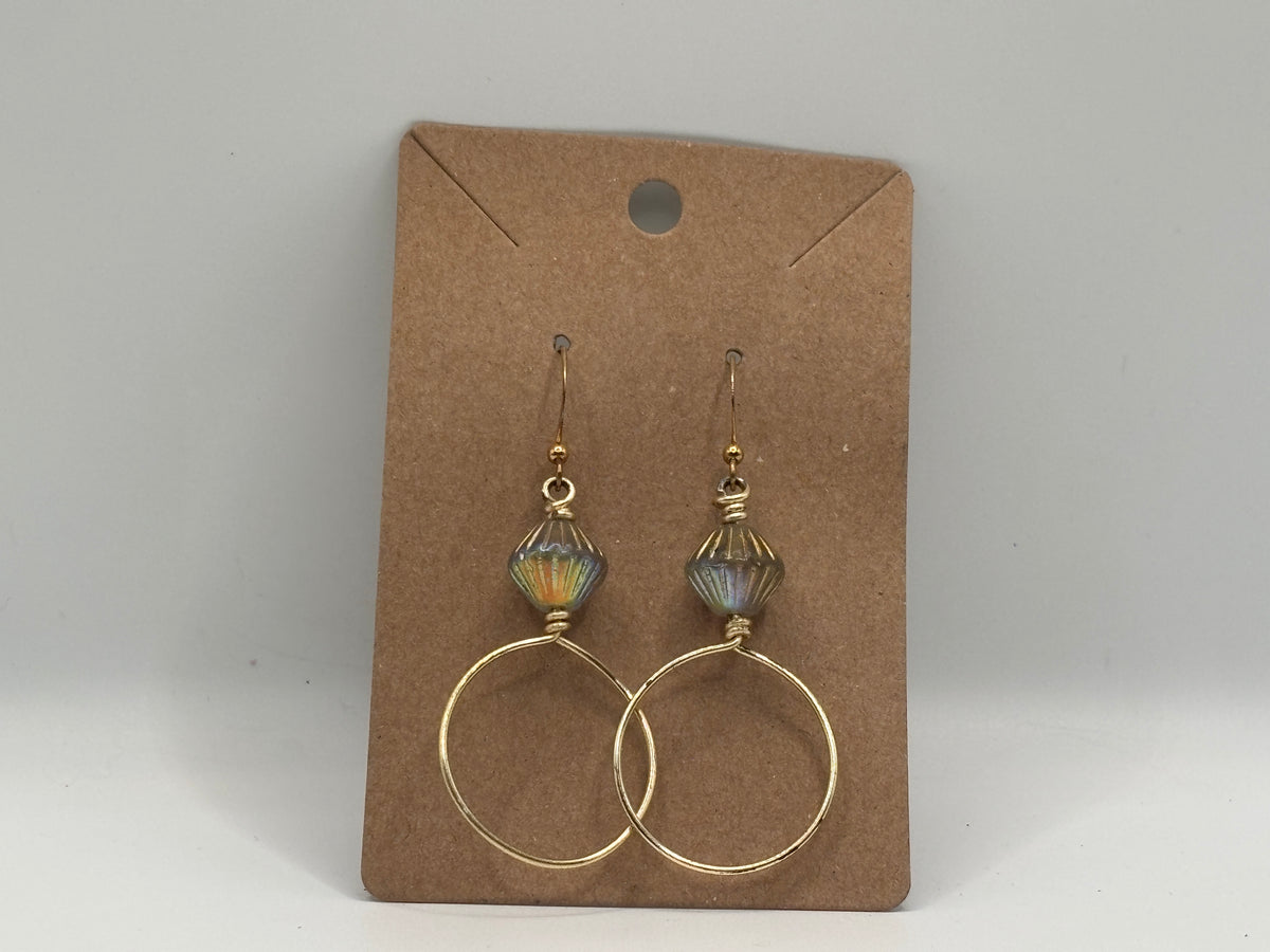 Golden Aurora Hoops
