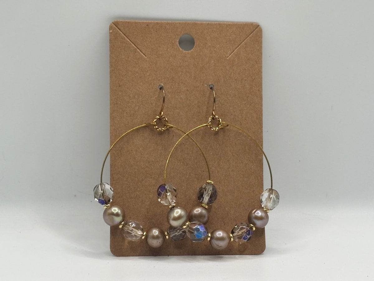 Champagne Glow Hoops