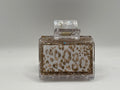 Gold Leopard Print Glitter Hair Claw Clip