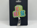 ICU Nurse Glitter Badge Reel