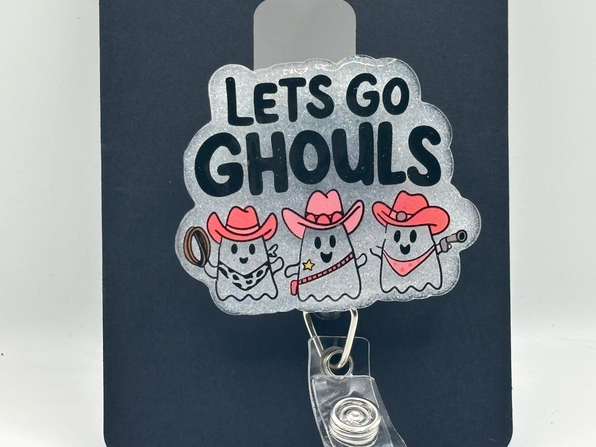 Let’s Go Ghouls Glitter Badge Reel