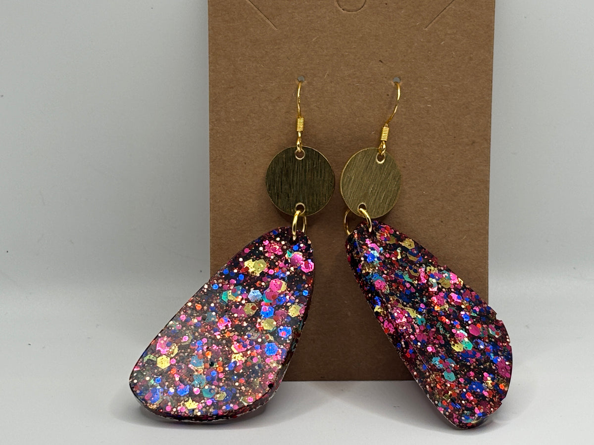 Confetti Sparkle Statement Earrings