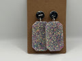 Pastel Confetti Glitter Statement Earrings