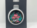 Pink Cowgirl Skull & Cactus Badge Reel