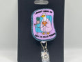 Might Have to Call in Silly Today – Blue Glitter Goose Badge Reel