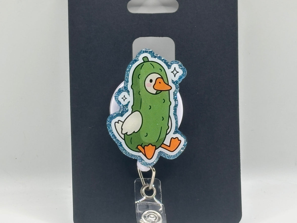 Silly Goose Pickle Costume – Glitter Badge Reel