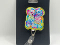 Rainbow Dalmatian Puppies – Yellow Glitter Badge Reel