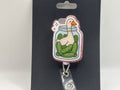 Pickle Jar Goose Glitter Badge Reel