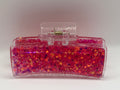 Pink Confetti Explosion Glitter Hair Claw Clip