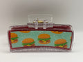 Burger Bliss Glitter Hair Claw Clip