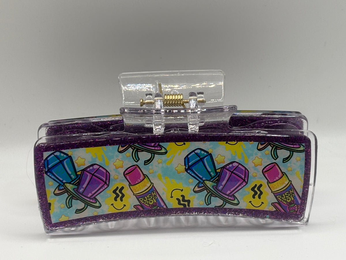 Out of This World Glitter Hair Claw Clip