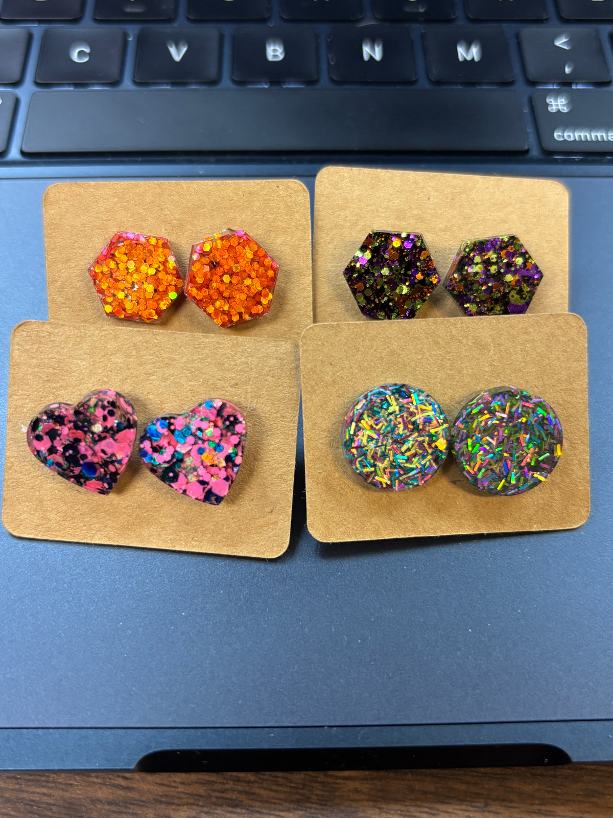 Stud Earrings 4 random pair